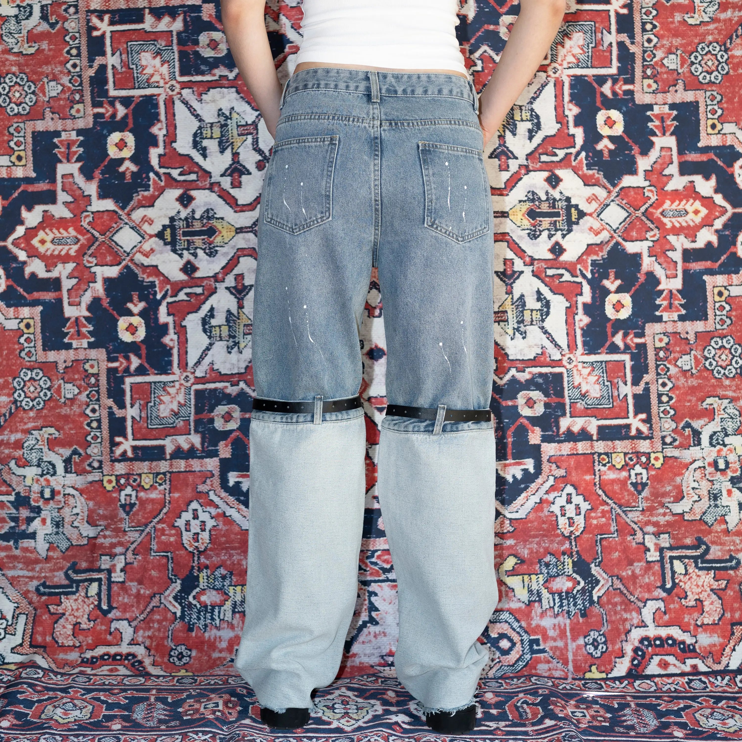 Trousers wearing pants, jeans Toma Gerzha